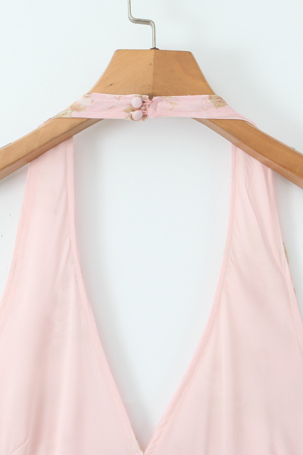 Rosé Flowers Midi Dress