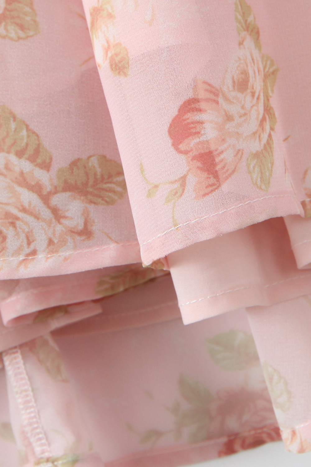 Rosé Flowers Midi Dress