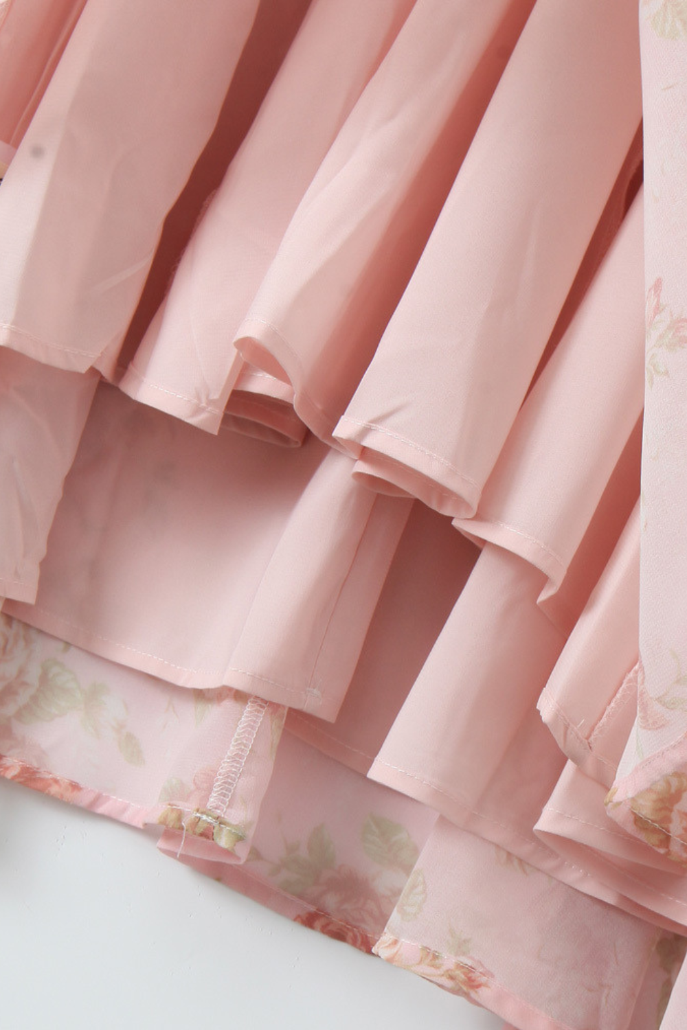 Rosé Flowers Midi Dress