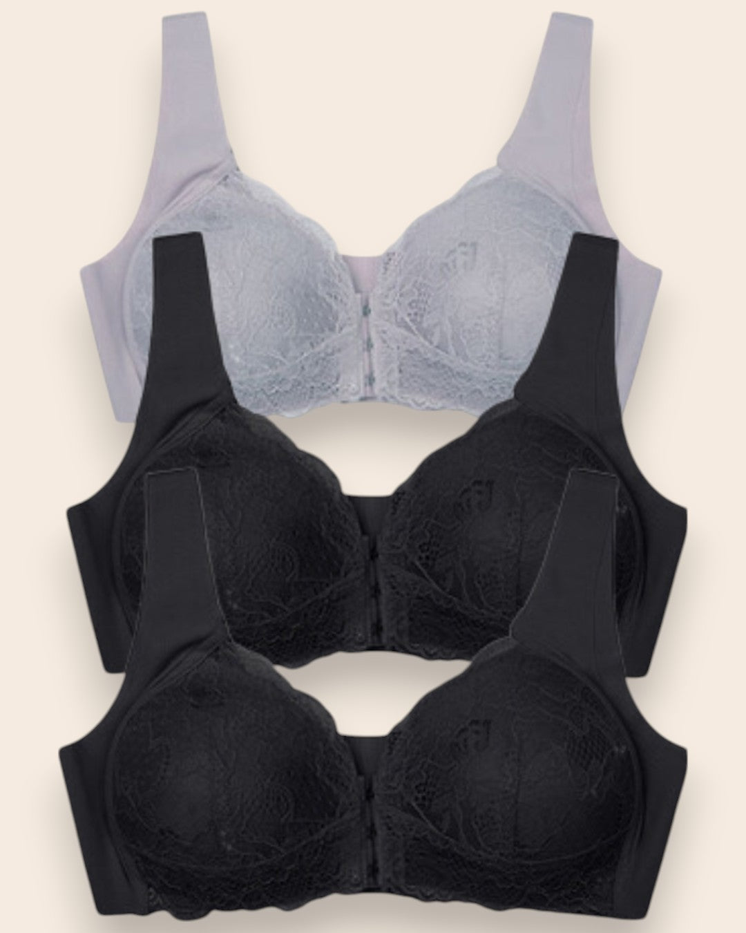 Ultra-Comfort Bra with Maximum Support - 3 pieces
