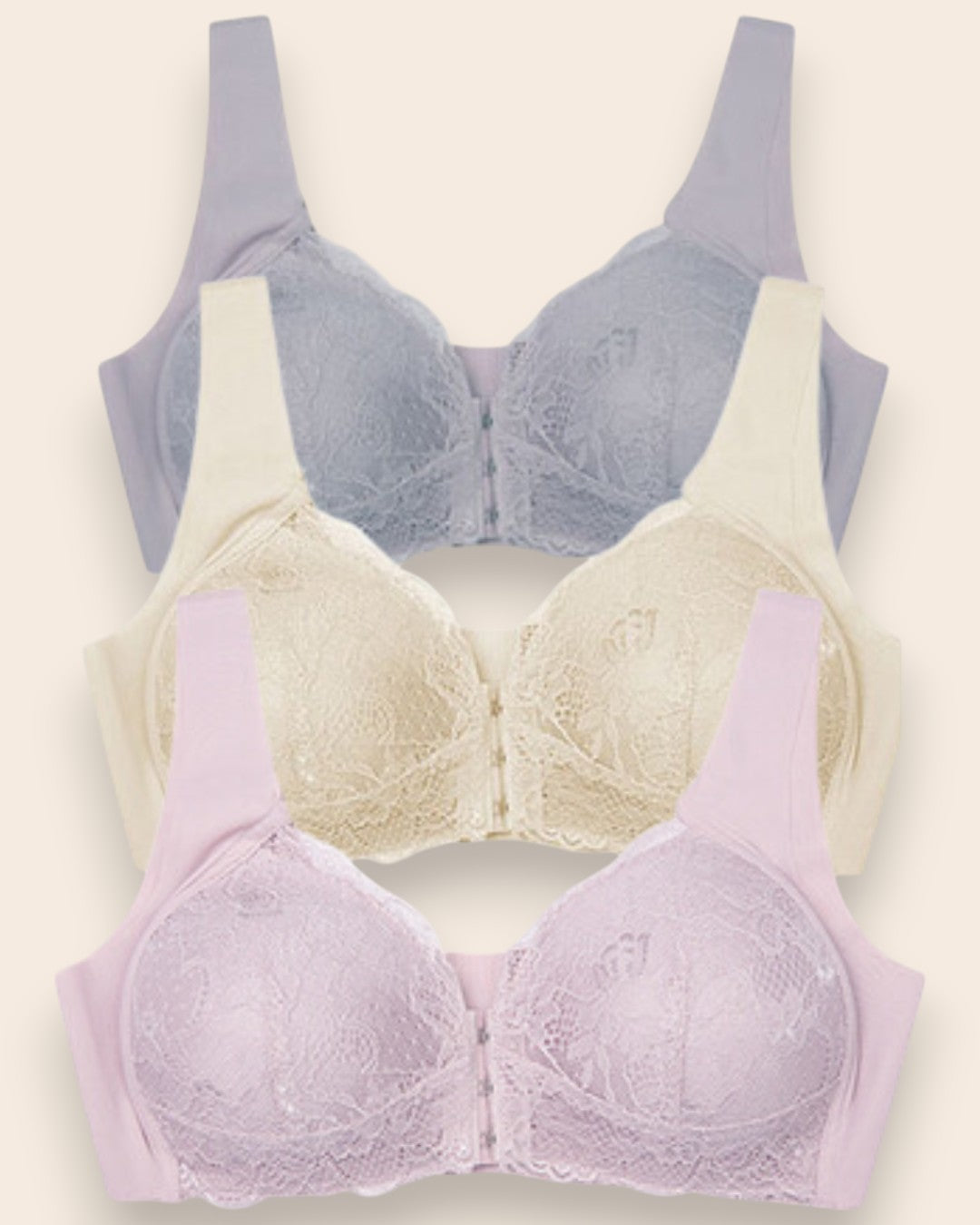 Ultra-Comfort Bra with Maximum Support - 3 pieces