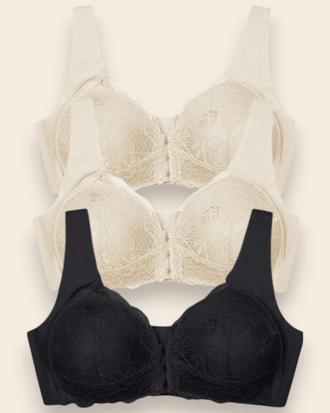 Ultra-Comfort Bra with Maximum Support - 3 pieces