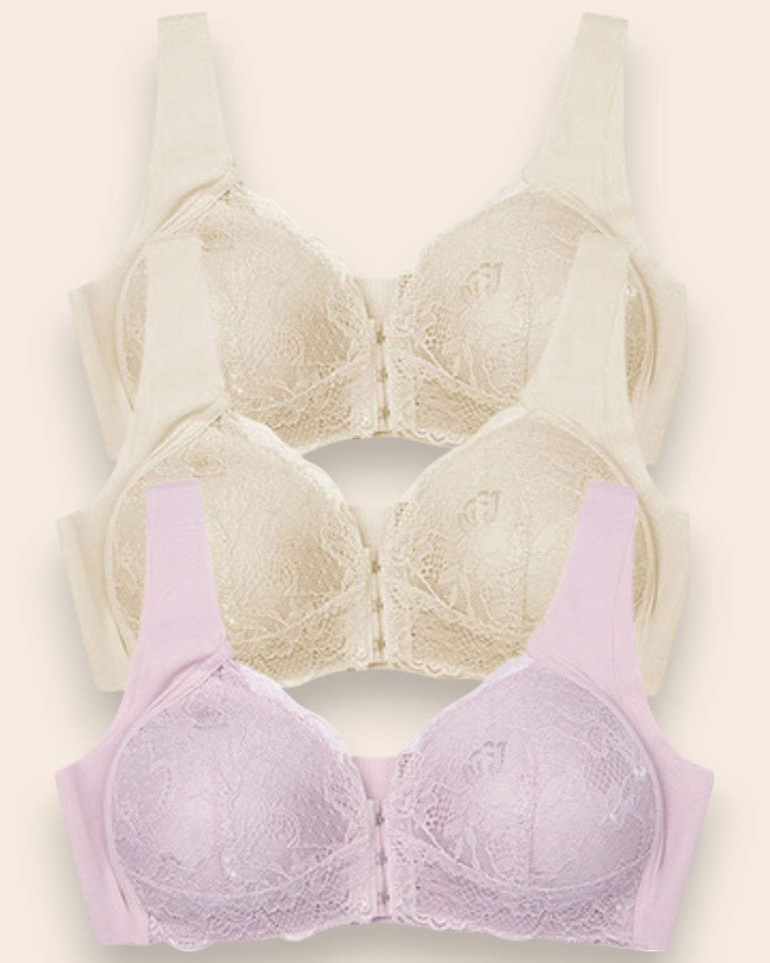 Ultra-Comfort Bra with Maximum Support - 3 pieces