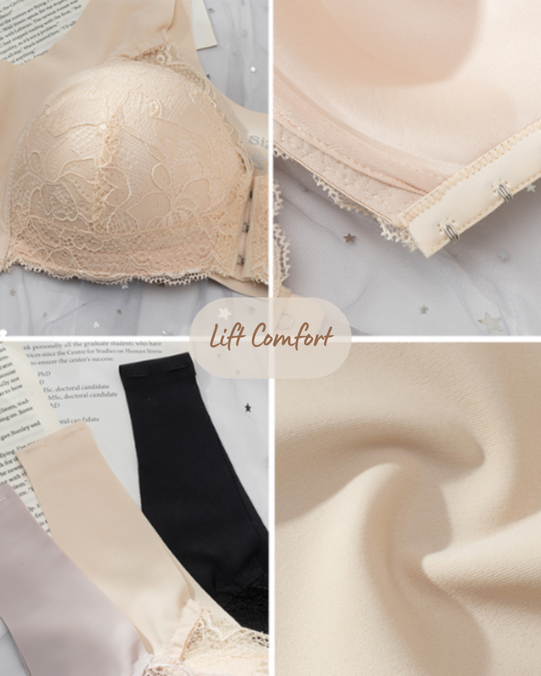 Ultra-Comfort Bra with Maximum Support - 3 pieces