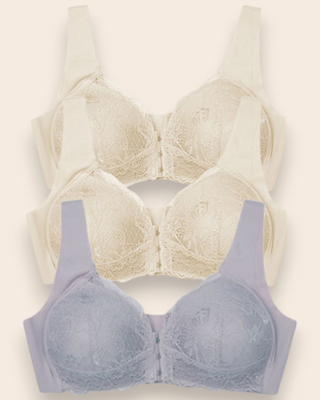 Ultra-Comfort Bra with Maximum Support - 3 pieces