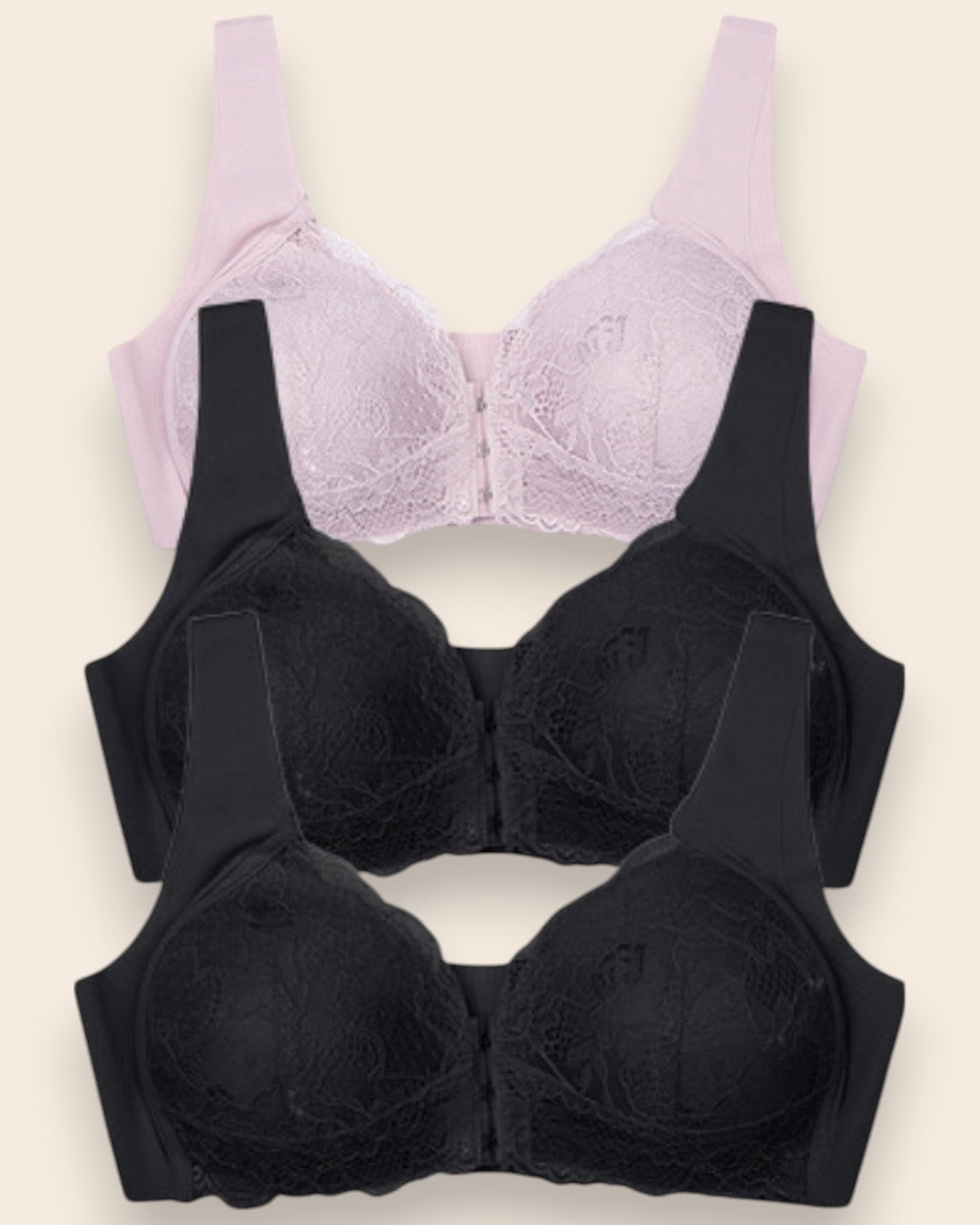 Ultra-Comfort Bra with Maximum Support - 3 pieces