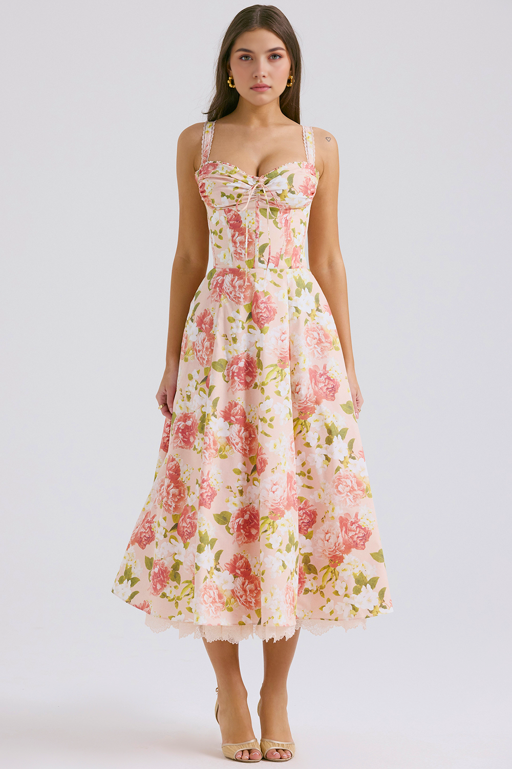 Solares Lace Bustier Dress