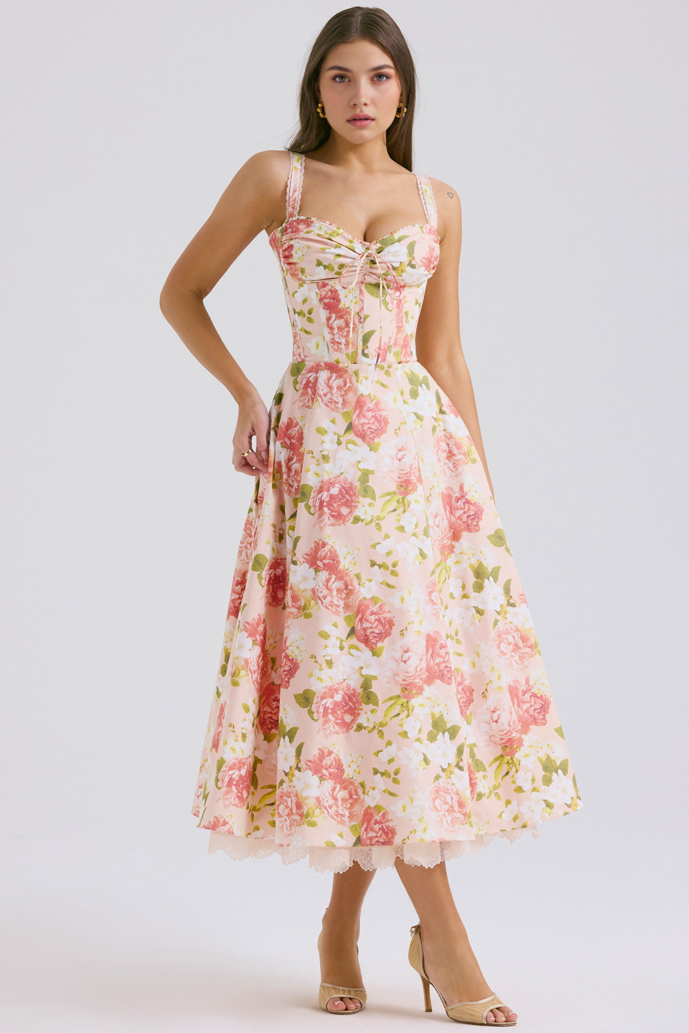 Solares Lace Bustier Dress