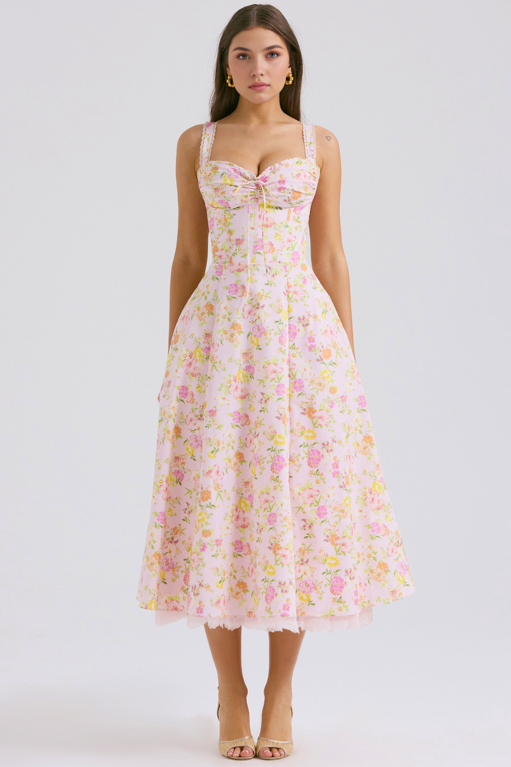 Solares Lace Bustier Dress
