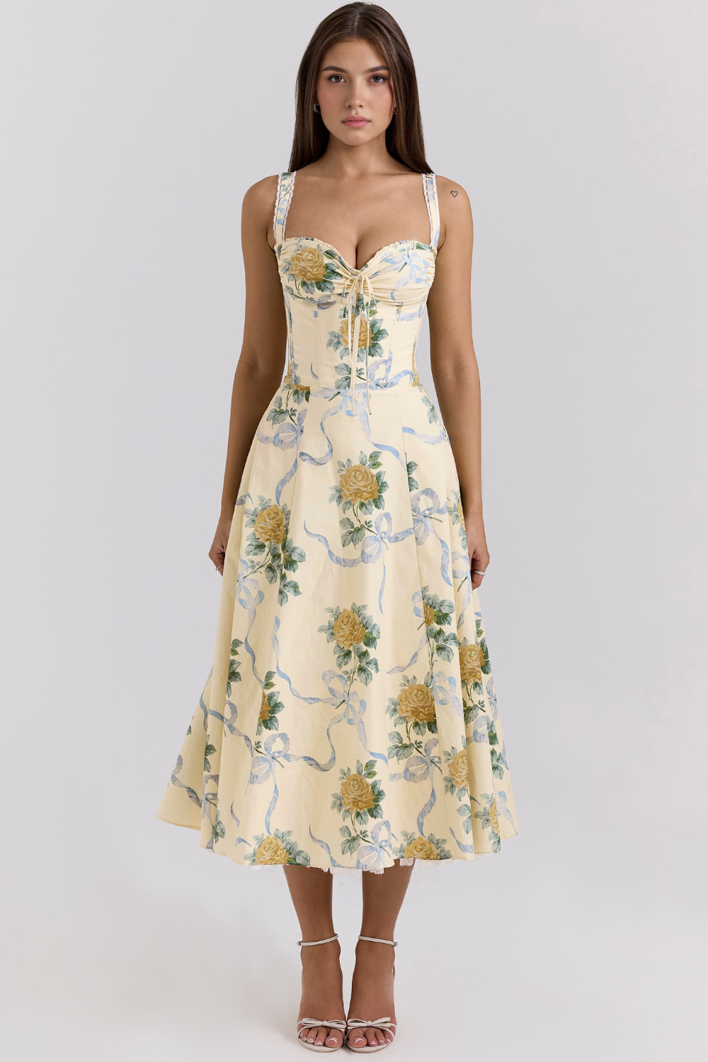 Solares Lace Bustier Dress