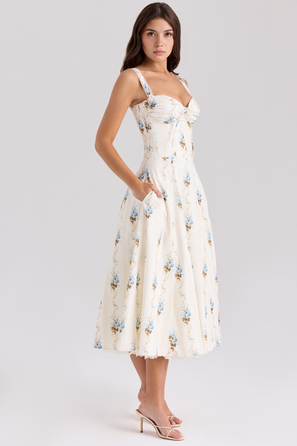 Solares Lace Bustier Dress