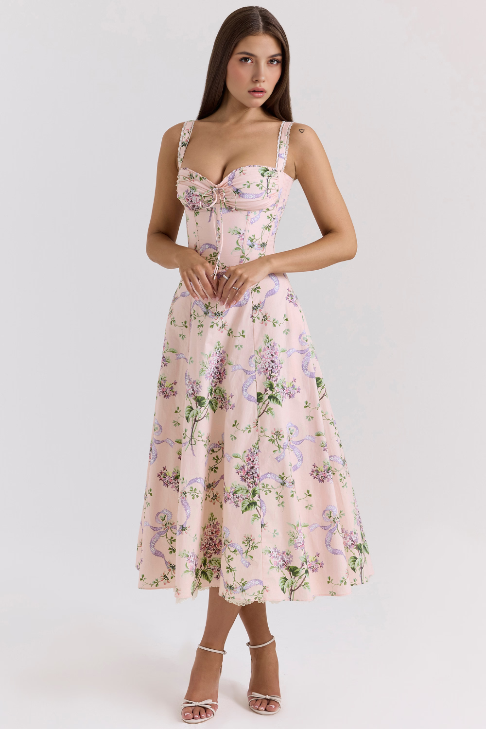 Solares Lace Bustier Dress