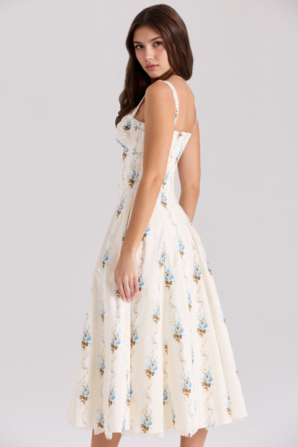 Solares Lace Bustier Dress