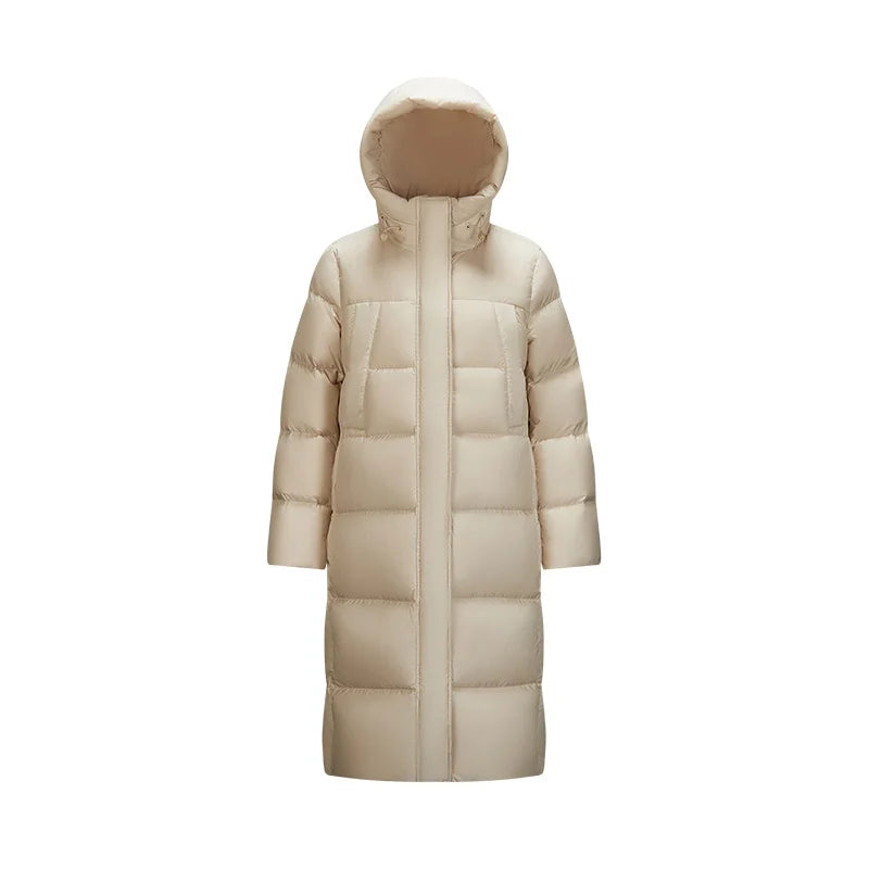 Long Puff Coat with Hood