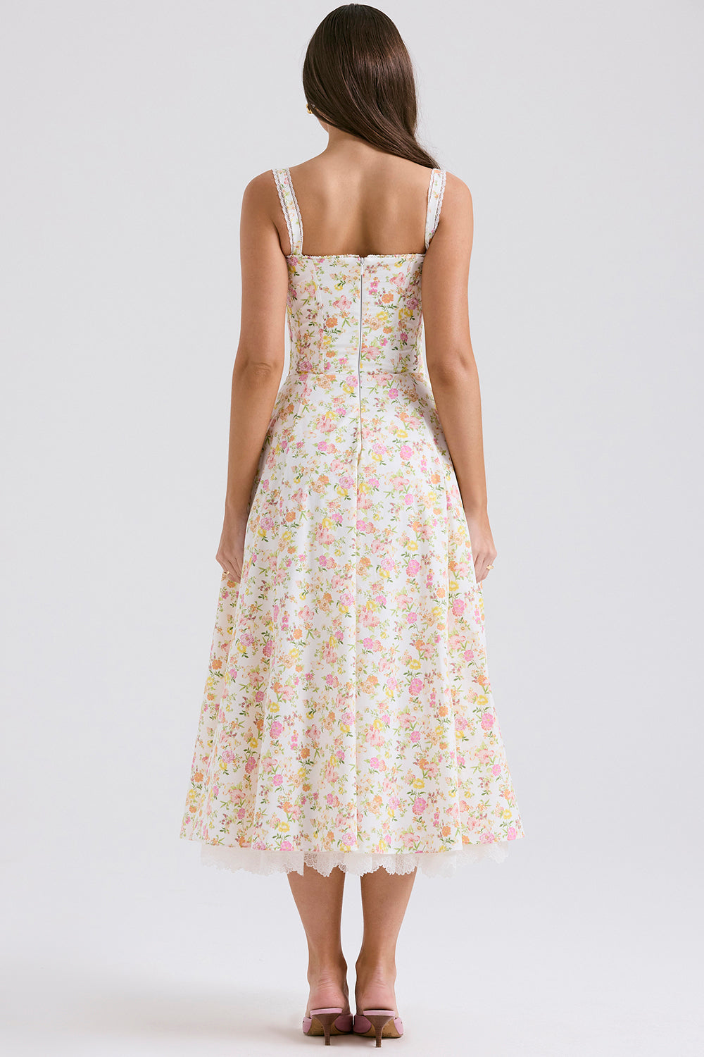 Solares Lace Bustier Dress