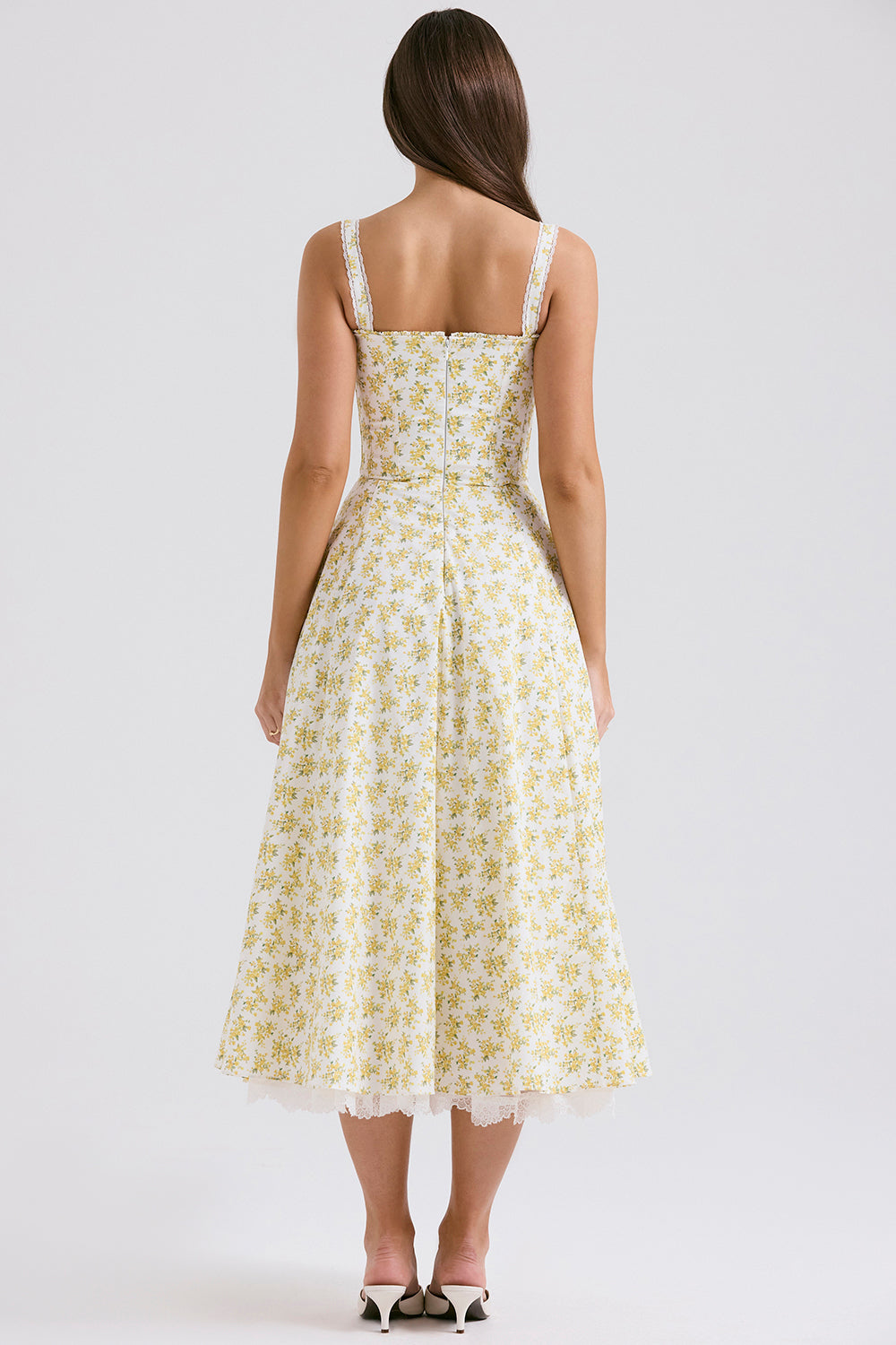 Solares Lace Bustier Dress