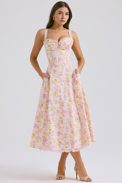 Solares Lace Bustier Dress