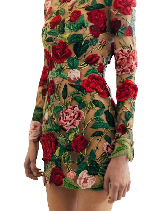 3D Floral Dress